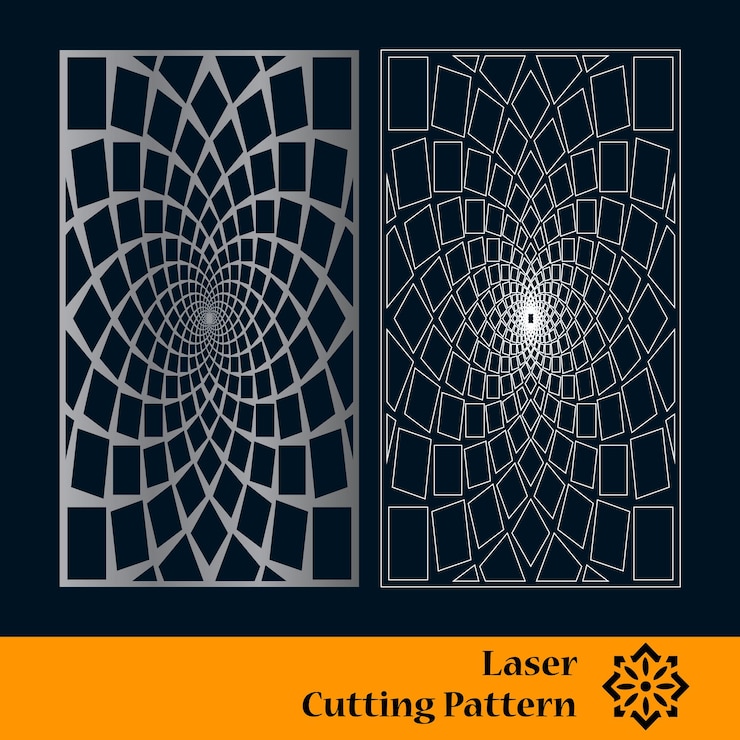 Vektör decorative laser cut and cnc panels