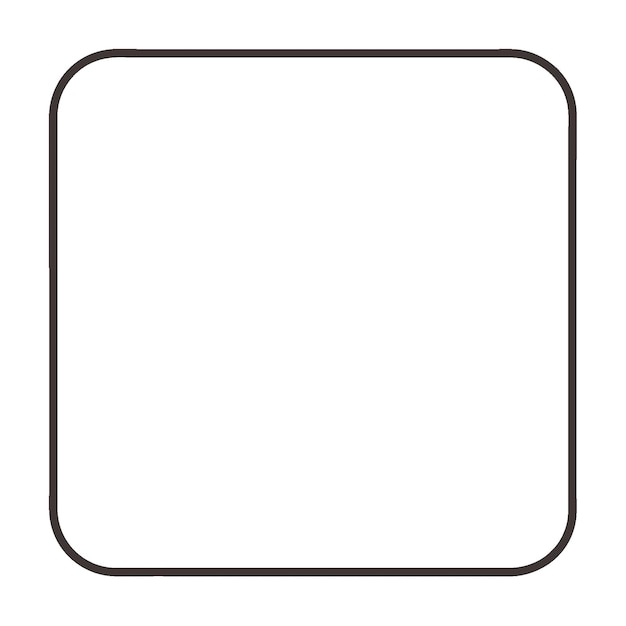 Decorative Ornamental Square Frame Border with Geometric Lines and Nouveau Style Design