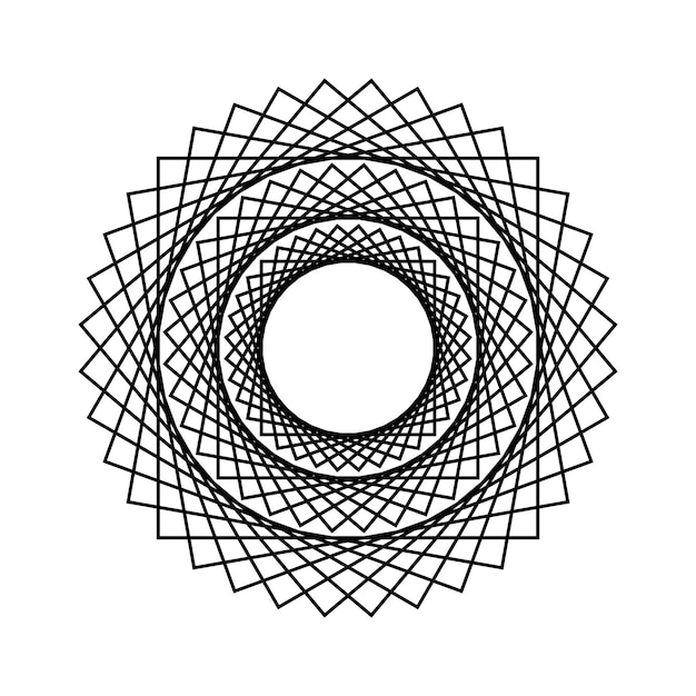 decorative radial circle pattern background vector design