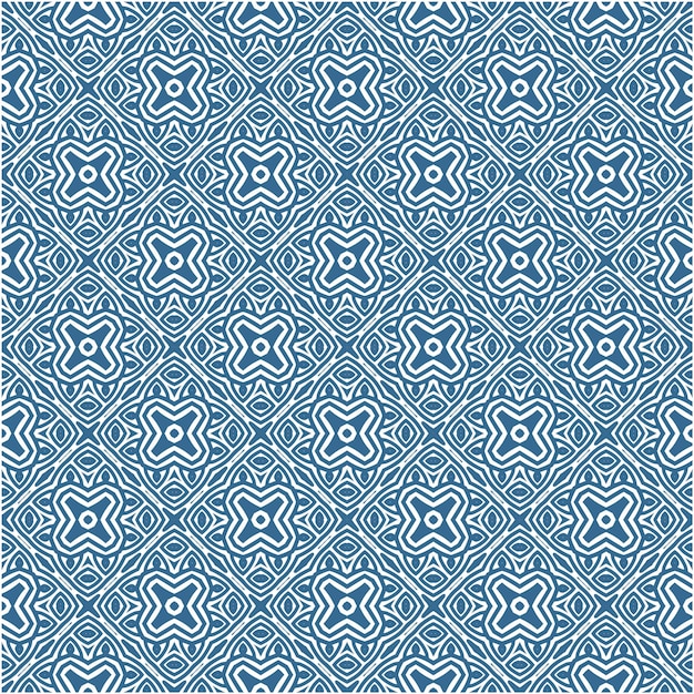 Decorative seamless pattern with minimalist abstract retro design style