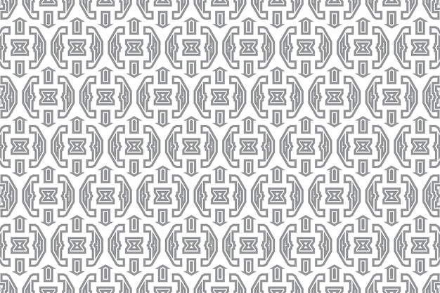 Decorative tribal seamless pattern