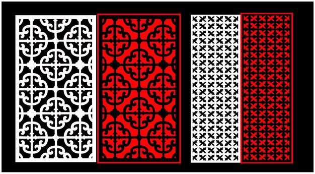 decorative wall panels set jali design cnc pattern laser cutting pattern router cnccuttingjali la
