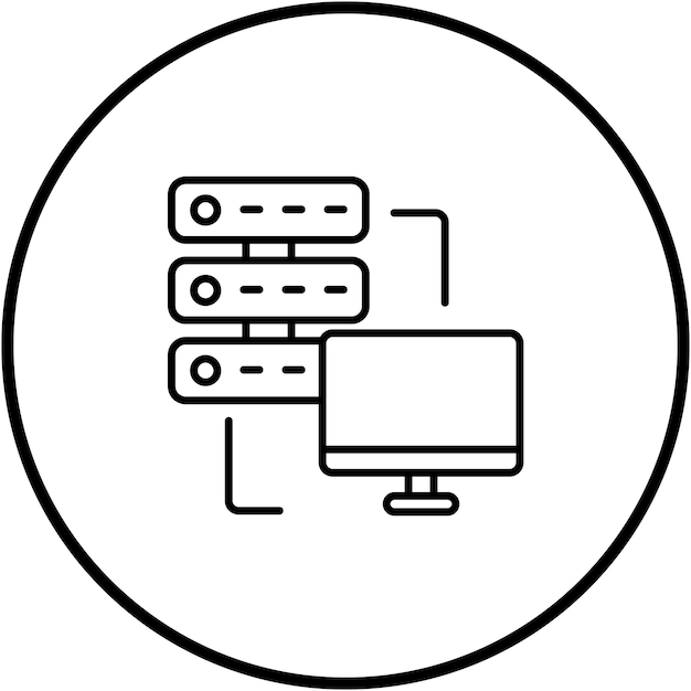 Dedicated Server icon vector image Can be used for Web Hosting