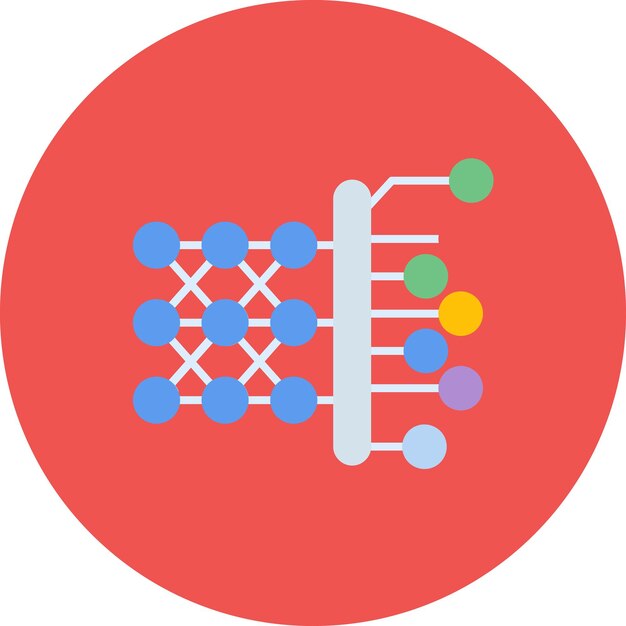 deep learning flat illustration