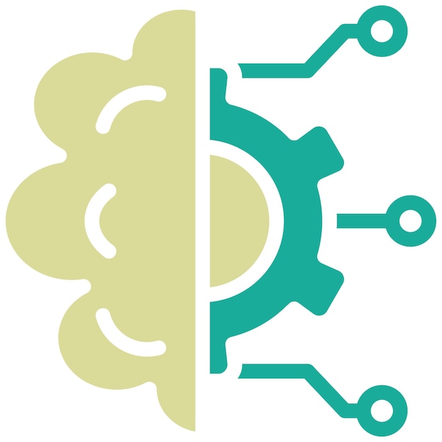 deep learning vector icon illustration of data analytics iconset