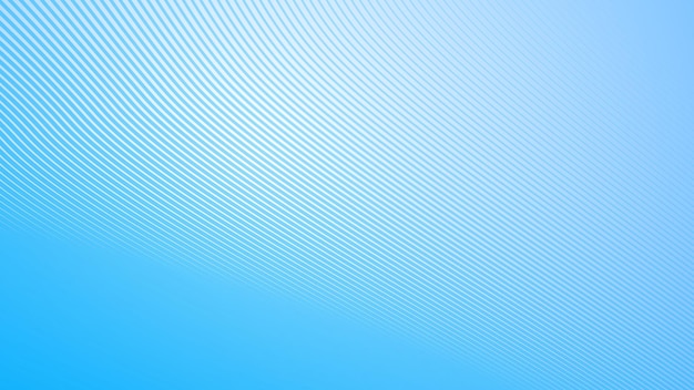 Deep sky blue gradient abstract background with stripes curve line vector image