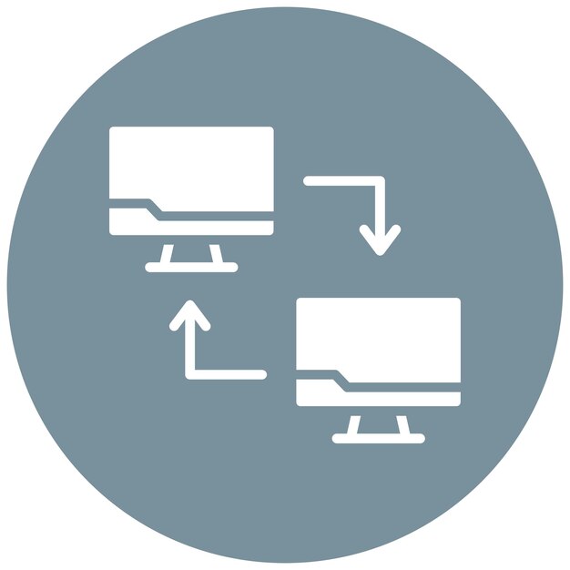 Delade system Vektorillustrationsstil
