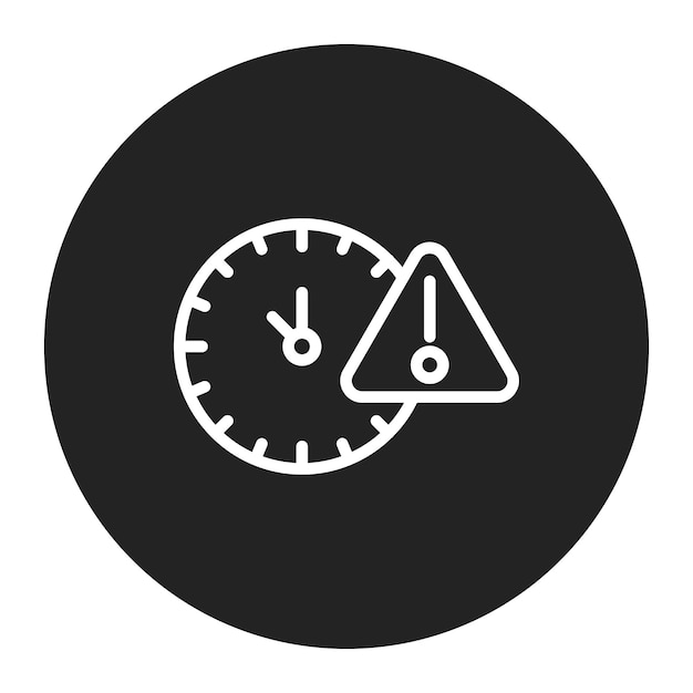 Delay icon vector image Can be used for Business Disruption