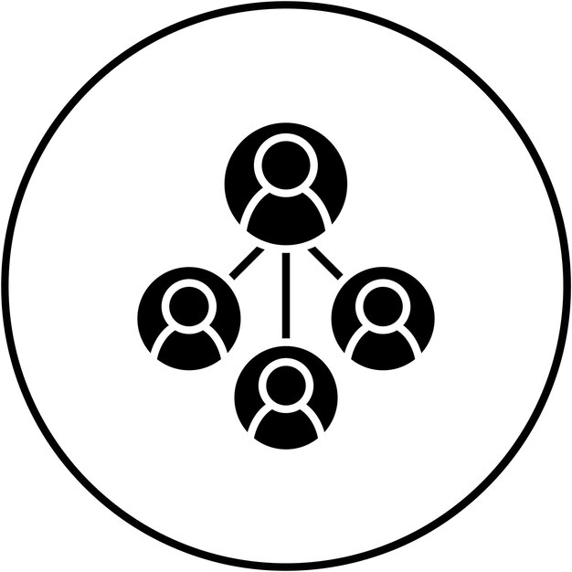 Delegation Of Work icon vector image Can be used for Agile