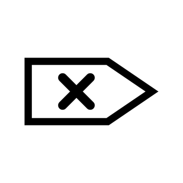 Delete icon vector