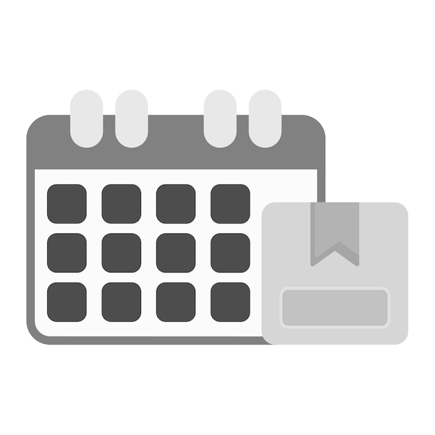 Delivery Scheduled icon vector image Can be used for Logistics