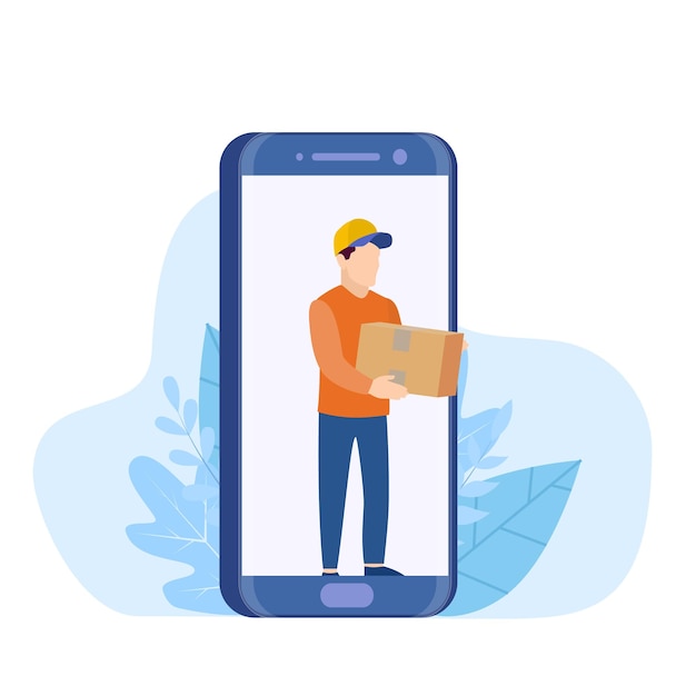 Delivery service concept.