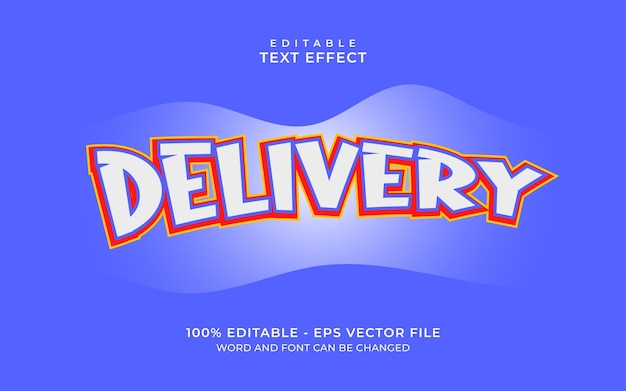 delivery text effect