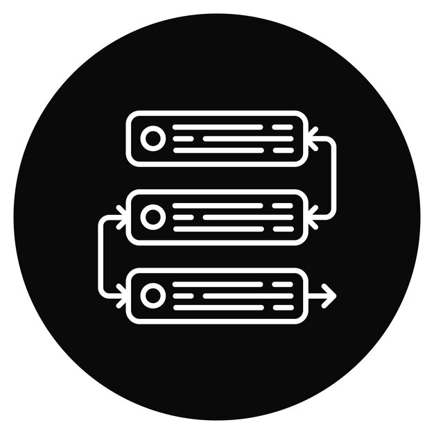 dependencies icon vector image can be used for mobile app development