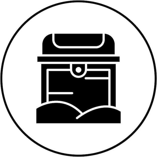 desert treasure chest icon vector image can be used for desert