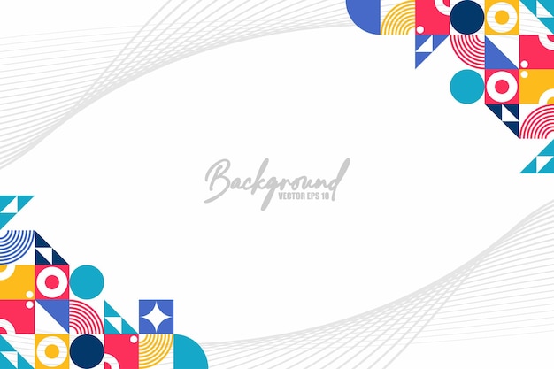 Design Abstract flat colorful mosaic background Vector EPS 10