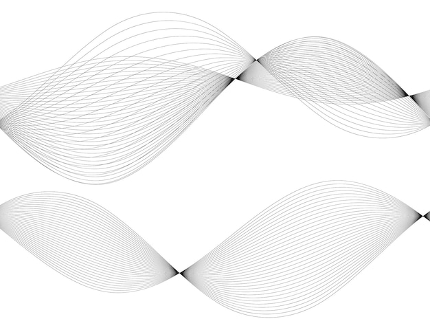 Design element many wavy lines tape effect06
