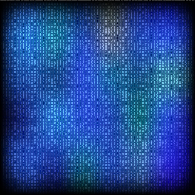 Design elements Binary computer code halftone pattern dark background Vector illustration eps 10 frame with Digital data cryptography texture for technology electronic network algorithm