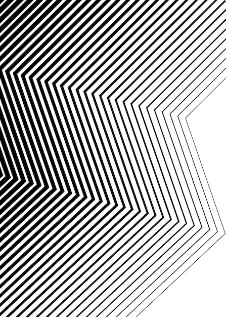 Design elements Curved sharp corners many streak Abstract vertical broken stripes on white background isolated Creative band art Vector illustration EPS 10 Black lines created using Blend Tool