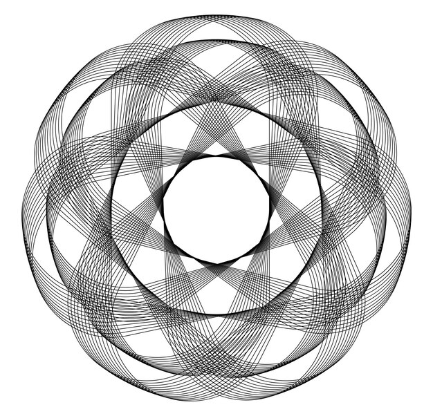 Design elements Ring circle elegant frame border Abstract Circular logo element on white background isolated Creative art Vector illustration EPS 10 digital for promotion new product