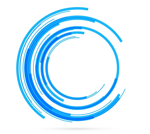 Design elements Ring circle elegant frame border Abstract Circular logo element on white background isolated