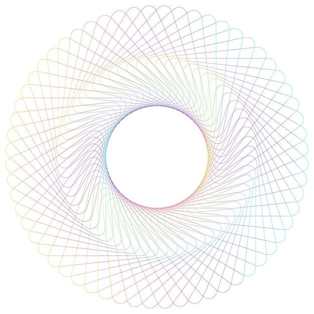design elements ring circle elegant frame border abstract circular logo element on white background isolated