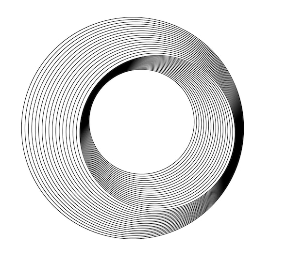 Design elements Ring circle elegant frame border Abstract Circular logo element on white background isolated