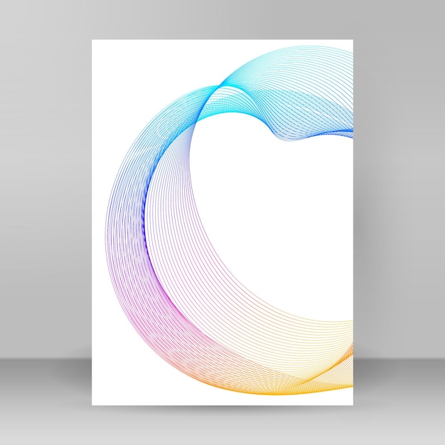 Design elements Ring circle elegant frame border Abstract Circular logo element on white background isolated