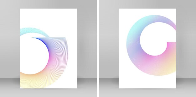 design elements ring circle elegant frame border abstract circular logo element on white background isolated