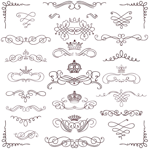 design elements shapes patterns icons and textures vector art collection