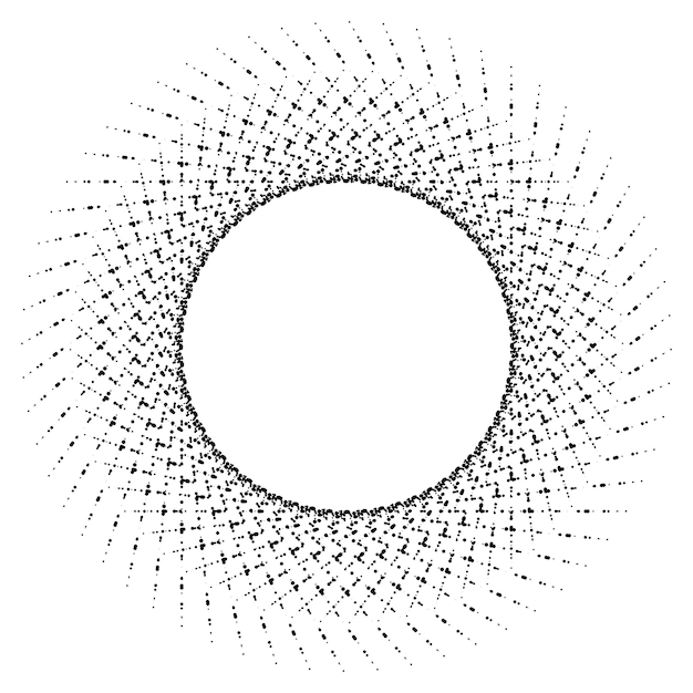 design elements symbol editable icon halftone hexsagon dot pattern on white background vector illustration eps 10 frame with black random dots round border icon using halftone circle dots texture
