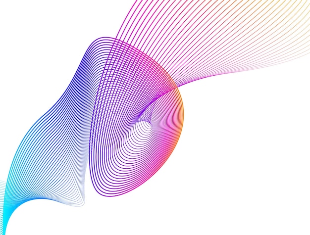 design elements wave of many glittering lines abstract vertical glow wavy stripes on white background isolated