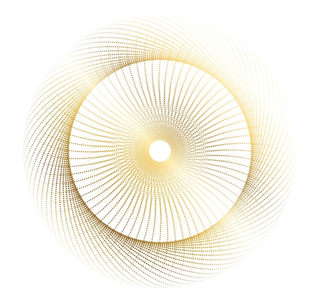 Design elements Wave of many glittering lines circle Abstract glow wavy stripes on white background isolated Vector illustration EPS 10 Glitter waves with lines created using Blend Tool