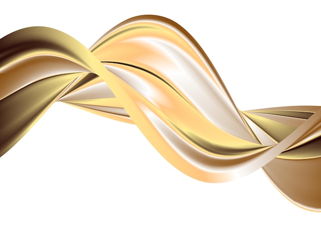Design elements Wave of many glittering lines circle Abstract glow wavy stripes on white background isolated Vector illustration EPS 10 Glitter waves with lines created using Blend Tool