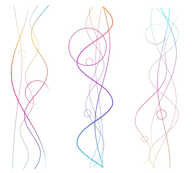 design elements wave of many purple black lines abstract wavy stripes on white background isolated vector illustration eps 10 colourful waves with lines