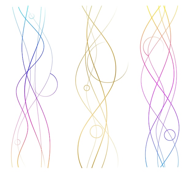 design elements wave of many purple black lines abstract wavy stripes on white background isolated vector illustration eps 10 colourful waves with lines