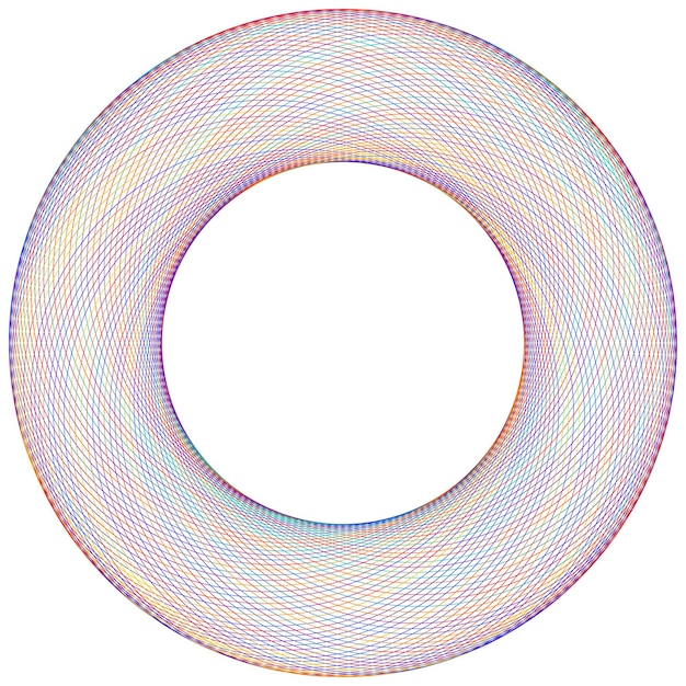 Design elements Wave of many purple lines circle ring Abstract vertical wavy stripes on white background isolated Vector illustration EPS 10 Colourful waves with lines created using Blend Tool