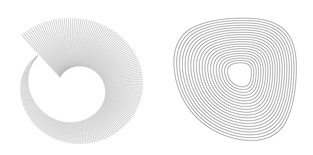Design elements Wave of many purple lines circle ring Abstract vertical wavy stripes on white background isolated Vector illustration EPS 10 Colourful waves with lines created using Blend Tool