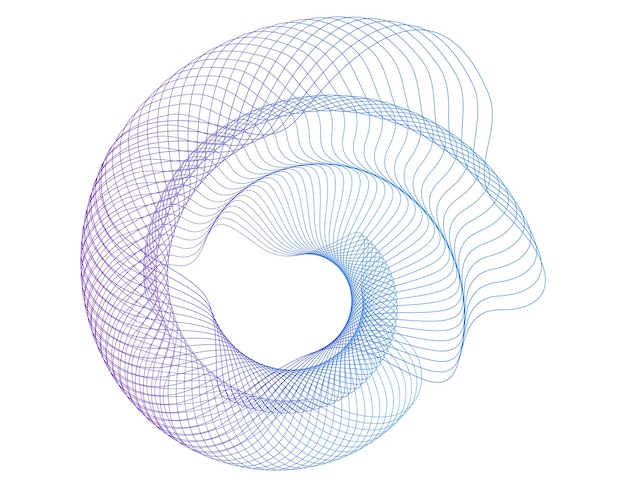 design elements wave of many purple lines circle ring abstract vertical wavy stripes on white background isolated vector illustration eps 10 colourful waves with lines created using blend tool