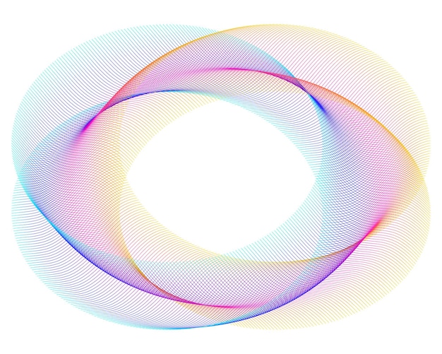 design elements wave of many purple lines circle ring abstract vertical wavy stripes on white background isolated vector illustration eps 10 colourful waves with lines created using blend tool