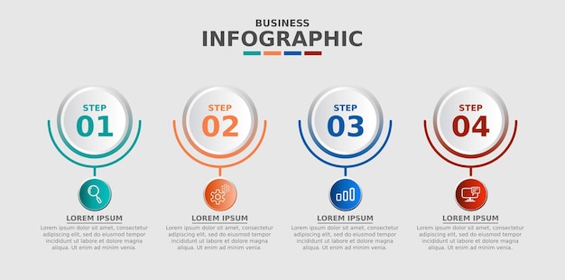 Design infographic business template