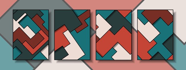 Design moderne farvestil plakat og minimalistisk baggrund cover trendy form