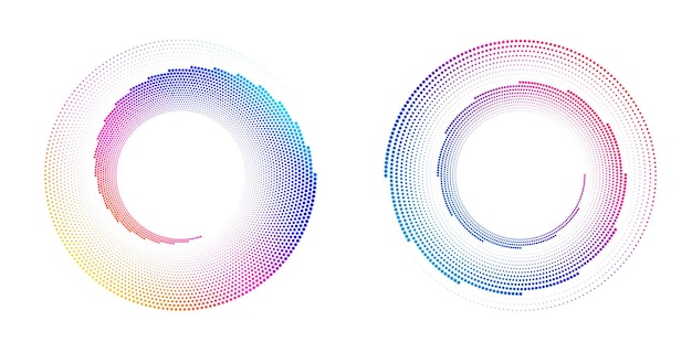 Design öğeleri. Mor renkli birçok çizginin dalgası, daire halkası. Soyut dikey dalgalı şeritler, beyaz arka planda izole edilmiş vektör çizimi EPS 10. Blend Tool kullanılarak oluşturulmuş, çizgili renkli dalgalar