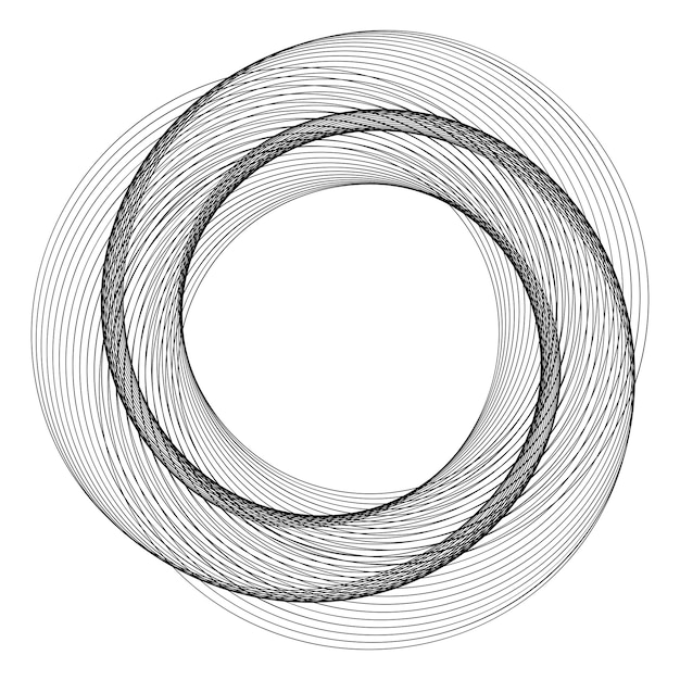 Design öğeleri. Mor renkli birçok çizginin dalgası, daire halkası. Soyut dikey dalgalı şeritler, beyaz arka planda izole edilmiş vektör çizimi EPS 10. Blend Tool kullanılarak oluşturulmuş, çizgili renkli dalgalar