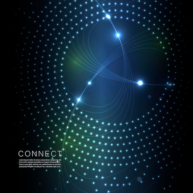 Design template Bright vector ornament template Abstract vector circle texture Halftone dots