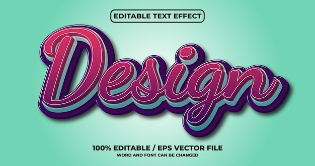 Design text effect style