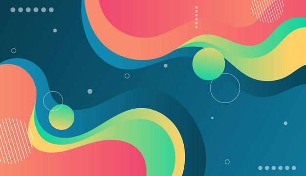 Design wave gradient and abstract modern background