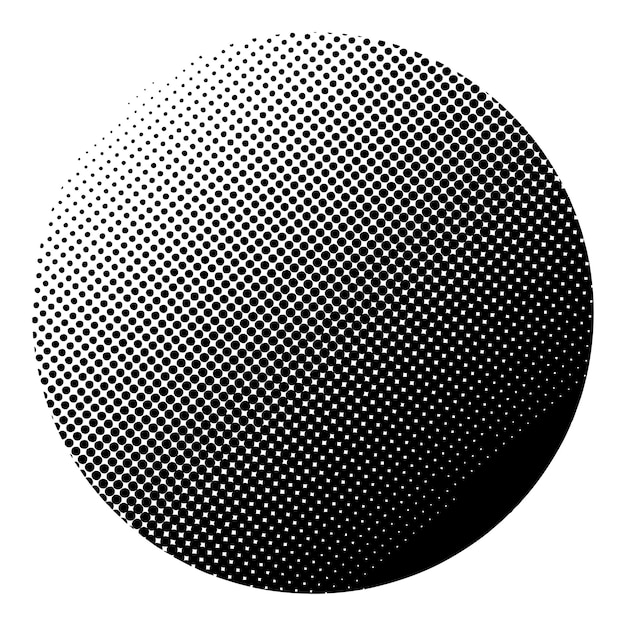 Designelement symbol Redigerbar färg halvtone ram prick cirkelmönster på vit bakgrund Vektorillustration eps 10 ram med svarta slumpmässiga prickar Rund kant Ikon som använder halvtone cirkelprickar text