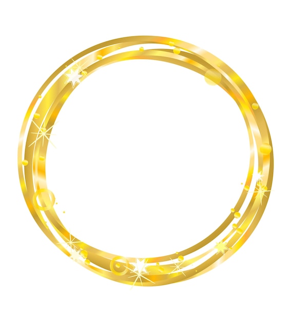 Designelementer Bølge af mange glitrende linjer, cirkelring Abstrakt glødende bølgestriber på hvid baggrund, isoleret Vektor illustration EPS 10 Glitterbølger med linjer skabt ved hjælp af Blend Tool