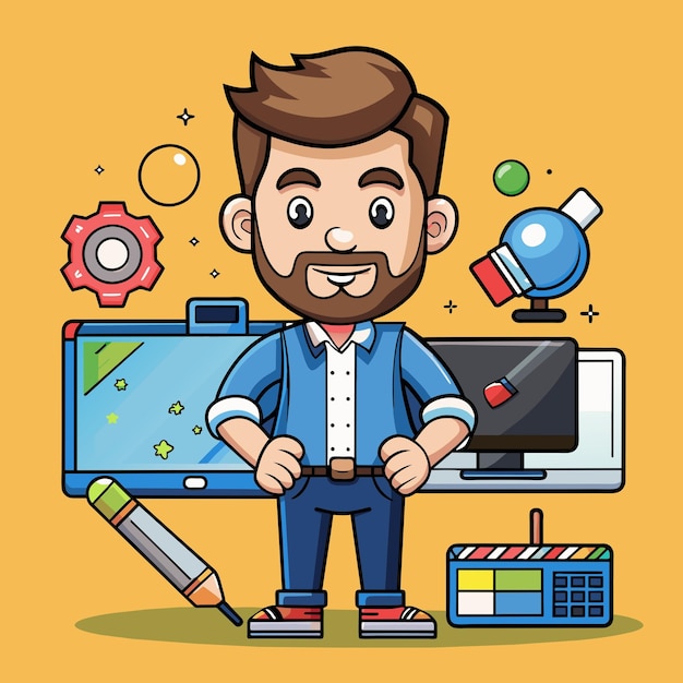 Designer koncept illustration